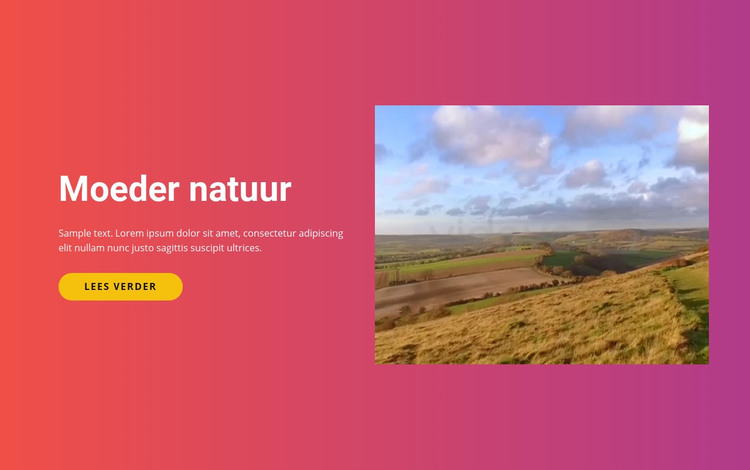 Natuurlijke landschappen en eilanden HTML-sjabloon
