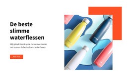 Slimme Waterflessen - Multifunctionele Sjabloon Van Één Pagina