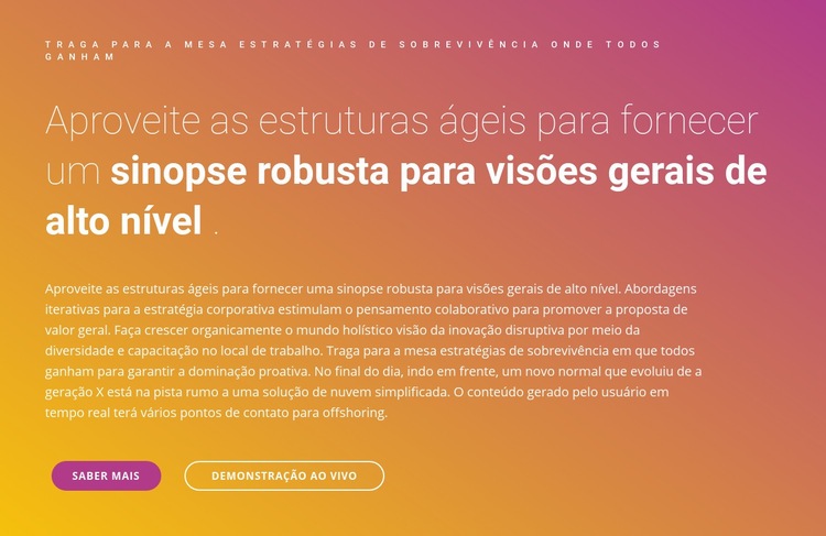 Estruturas de texto Construtor de sites HTML