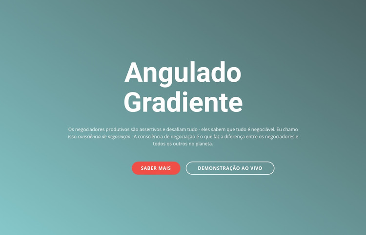 Ângulo de gradiente Template Joomla