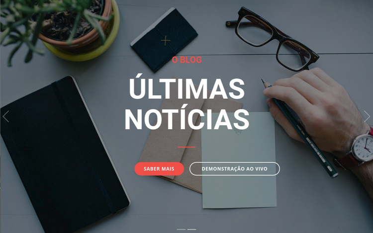 planejamento de negócios Modelo de site