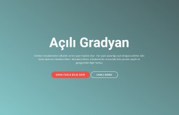 Gradyan Açısı Html Şablonu