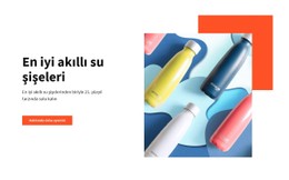 Akıllı Su Şişeleri Duyarlı CSS Şablonu