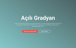 Gradyan Açısı - HTML Sayfası Şablonu