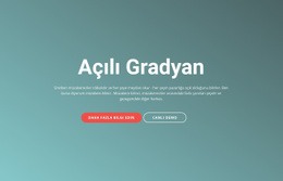 Gradyan Açısı Için Web Sitesi Maket Aracı