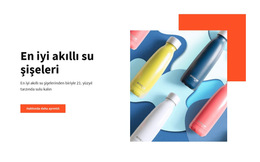 Akıllı Su Şişeleri - Açılış Sayfası Şablonu