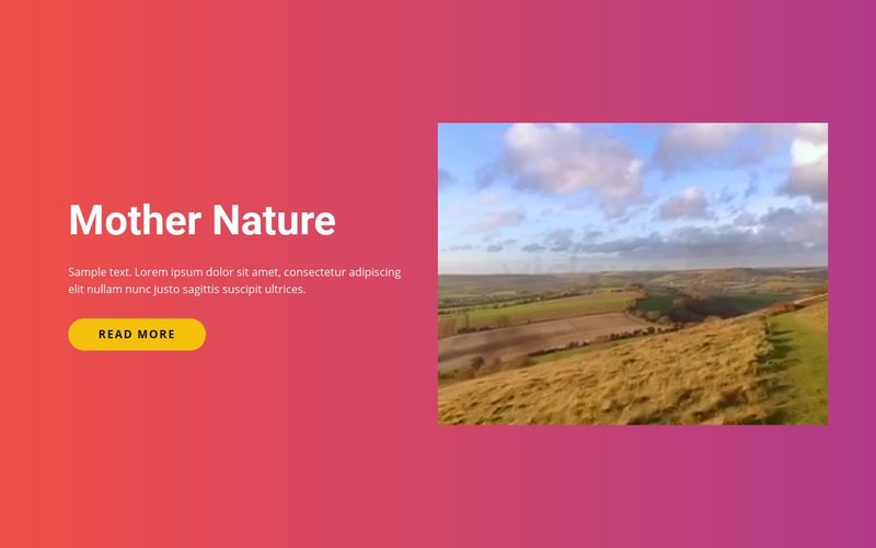 Natural landscapes and islands Web Page Design