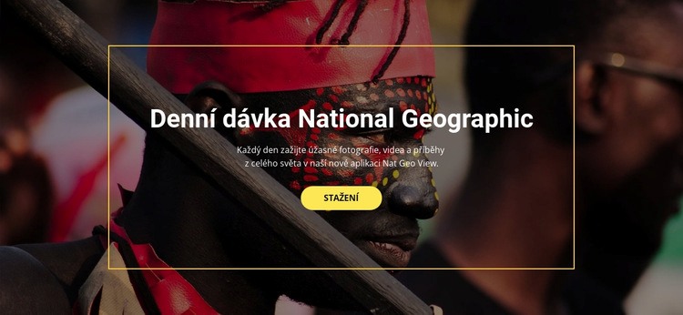Národní geografie Šablona HTML