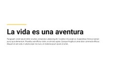 Aventura De Vida En Texto Plano - HTML Site Builder