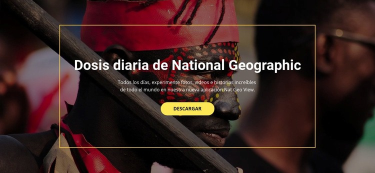 National Geographic Plantilla de una página