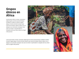 Grupos Étnicos Africa - Descarga Gratuita De Plantilla De Sitio Web