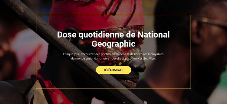 Géographie nationale Maquette de site Web