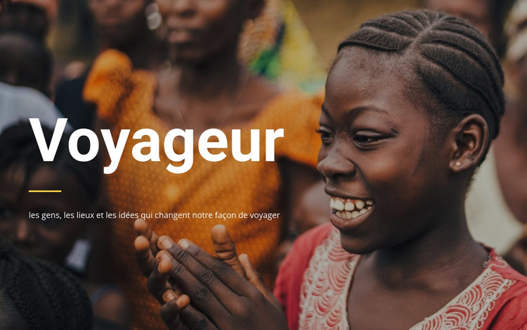 Voyager pour nous Modèle HTML