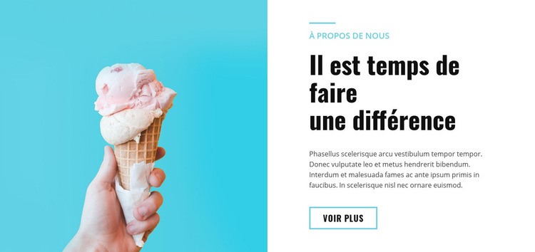 Nourriture de restaurant Page de destination