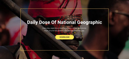 National Geographic - HTML Template Download