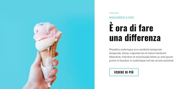 Cibo del ristorante Mockup del sito web