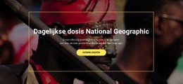 National Geographic - Functionaliteitsbestemmingspagina