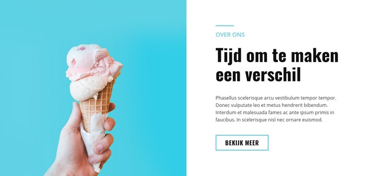 Restaurant eten Website Builder-sjablonen