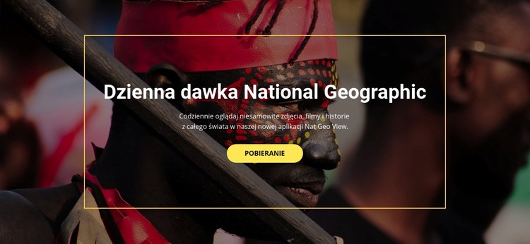 National Geographic Makieta strony internetowej