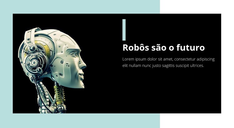 Tecnologia de direção autônoma Maquete do site