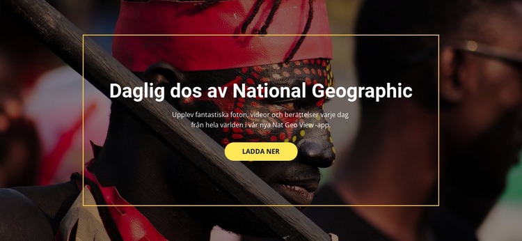 Nationella geografiska HTML-mall