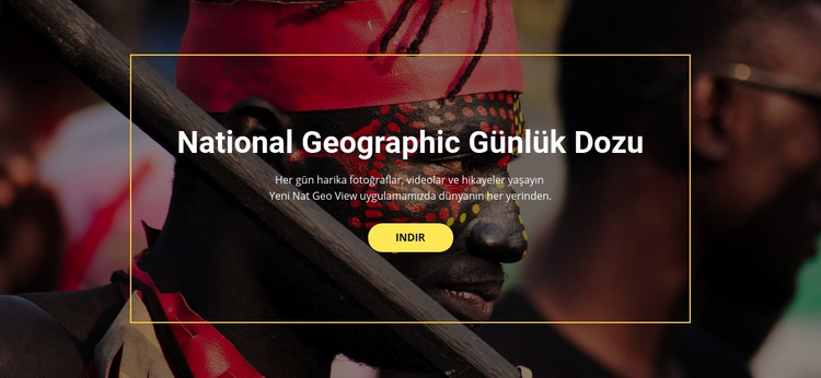 National geographic HTML Şablonu