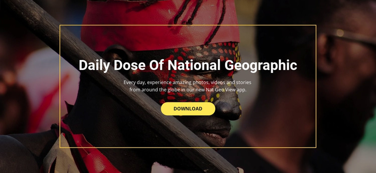 National geographic Web Design