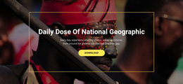 National Geographic - Free Download Web Page Design