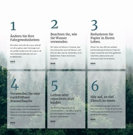 6 Gute Grüne Gewohnheiten