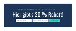 Premium-Website-Design Für Hier Gibt Es 20% Rabatt