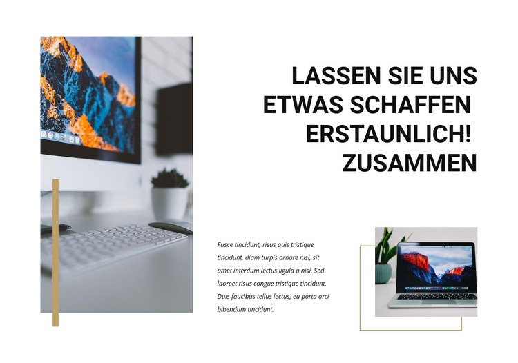 Lassen Sie uns erstaunlich schaffen Website design