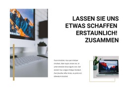 Lassen Sie Uns Erstaunlich Schaffen - E-Commerce-Zielseite