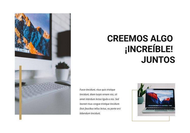 Creemos asombrosos Creador de sitios web HTML