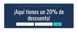 Aquí Hay Un 20% De Descuento - Página De Inicio De Descarga Gratuita