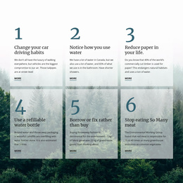 6 Good Green Habits Joomla Template 2024