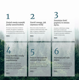 6 Dobrych Zielonych Nawyków - Szablon Witryny Joomla