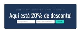 Aqui Está 20% De Desconto - Modelo Gratuito