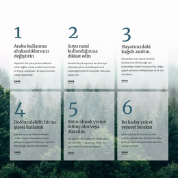 6 Iyi Yeşil Alışkanlık - Joomla Web Sitesi Şablonu