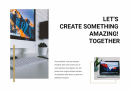 Lets Create Amazing - Best CSS Template