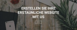 CSS-Rastervorlagenspalte Für Wir Erstellen Websites Für Ihr Unternehmen