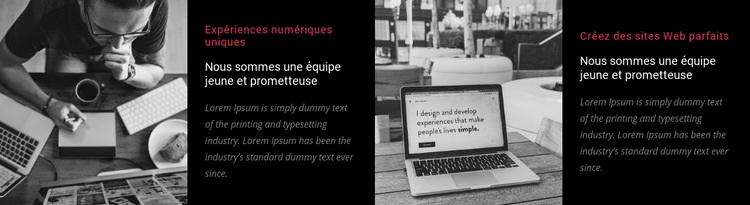 Nous sommes une équipe jeune et prometteuse Créateur de site Web HTML