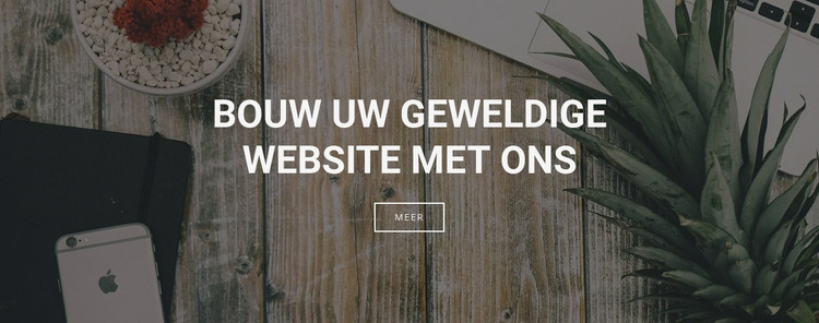 Wij bouwen websites voor uw bedrijf Joomla-sjabloon