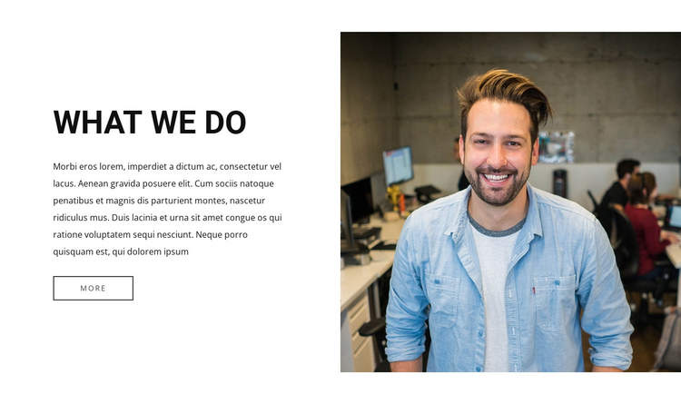 We define a bold ambition One Page Template