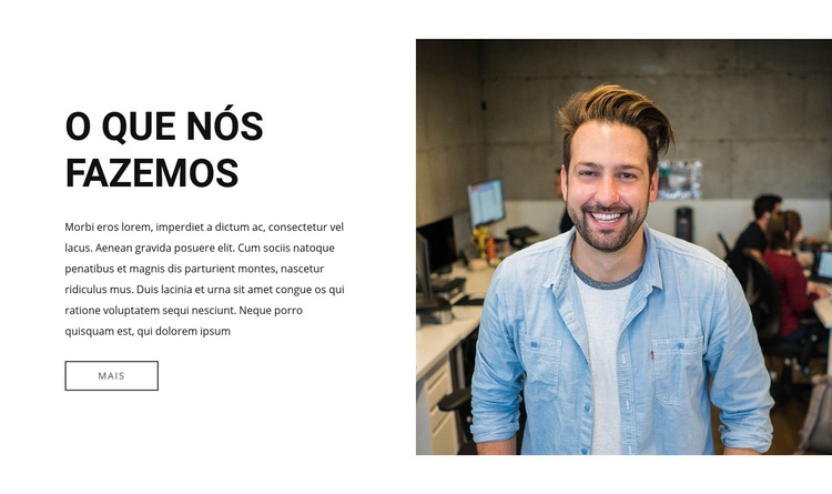 Nós definimos uma ambição ousada Modelo de site