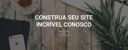Página De Destino Mais Criativa Para Construímos Sites Para O Seu Negócio