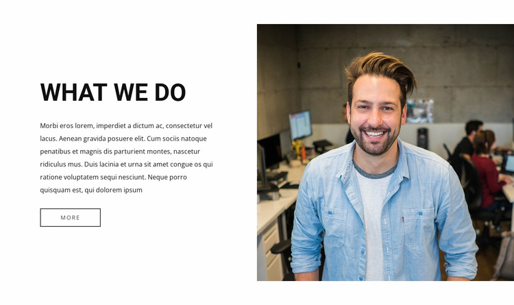 We define a bold ambition Website Template