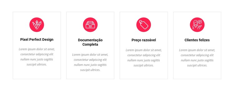 Nós projetamos produtos, serviços, sistemas Template CSS