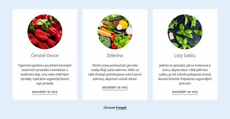Nové zemědělské produkty Šablona webové stránky