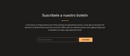 Suscríbase Ahora Y Reciba Un 20% De Descuento - HTML Layout Builder