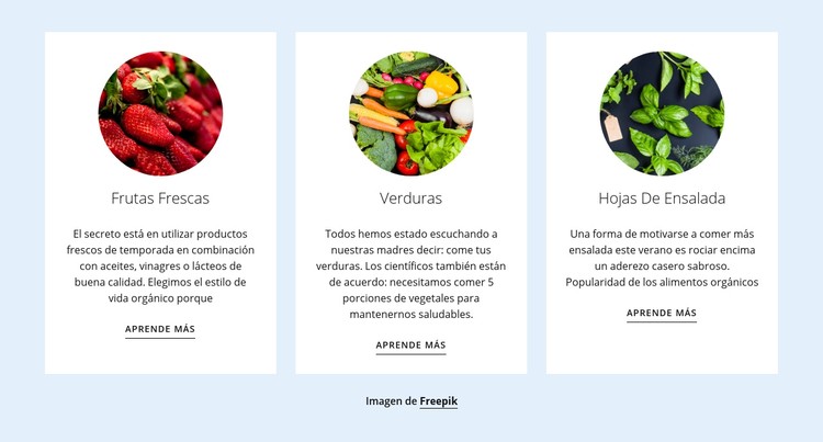 Nuevos productos agrícolas Plantilla CSS